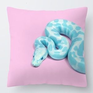 Pretty pastel python prince pillow cushion cover pink and baby blue